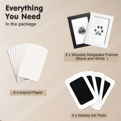catose Inkless Paw Print Kit imprint card shown ready to preserve a print.