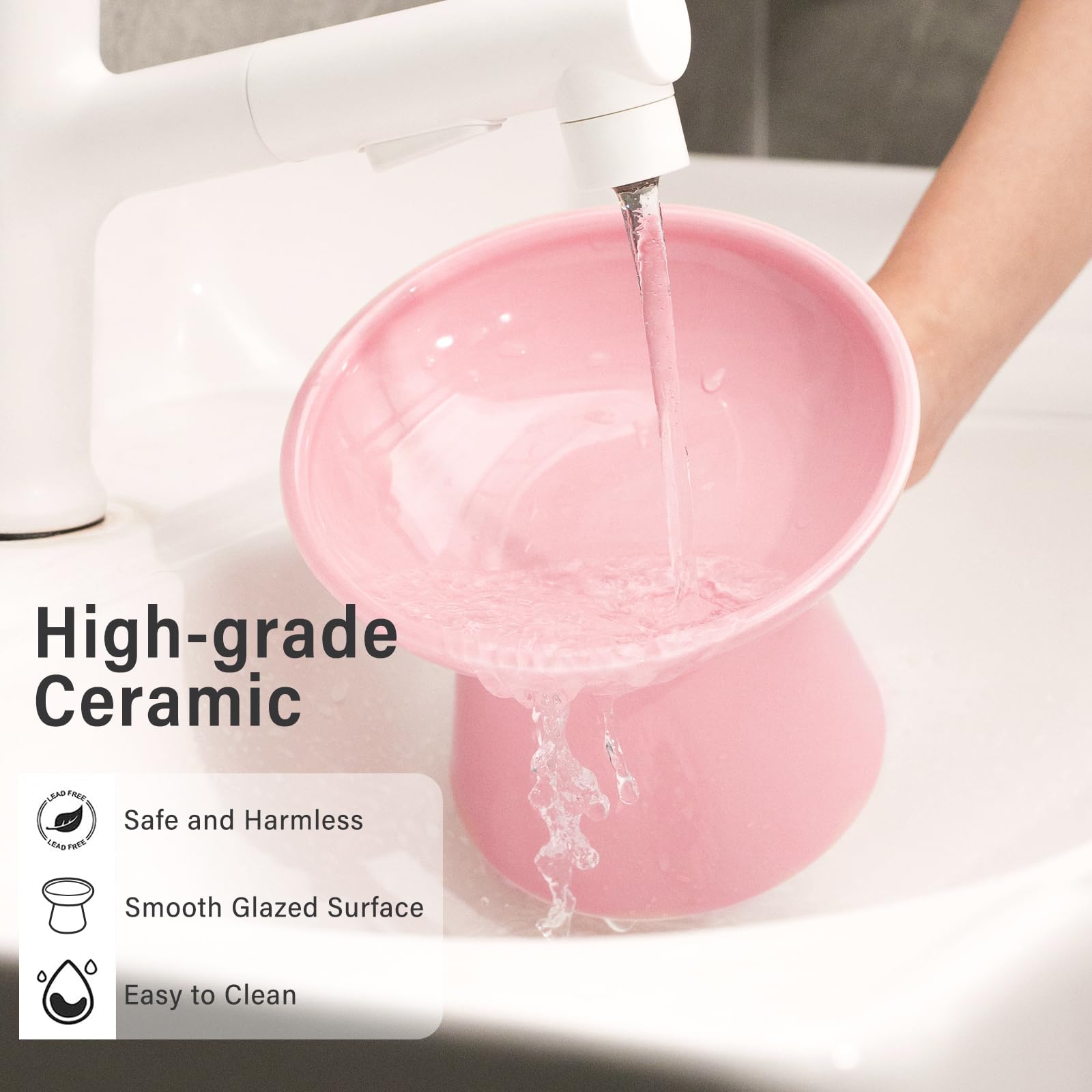 CEEFU ceramic cat bowls shown with their packaging.