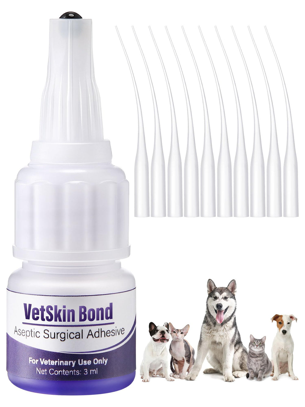 Ceoighe Veterinary Surgical Skin Glue bottle shown from the front.