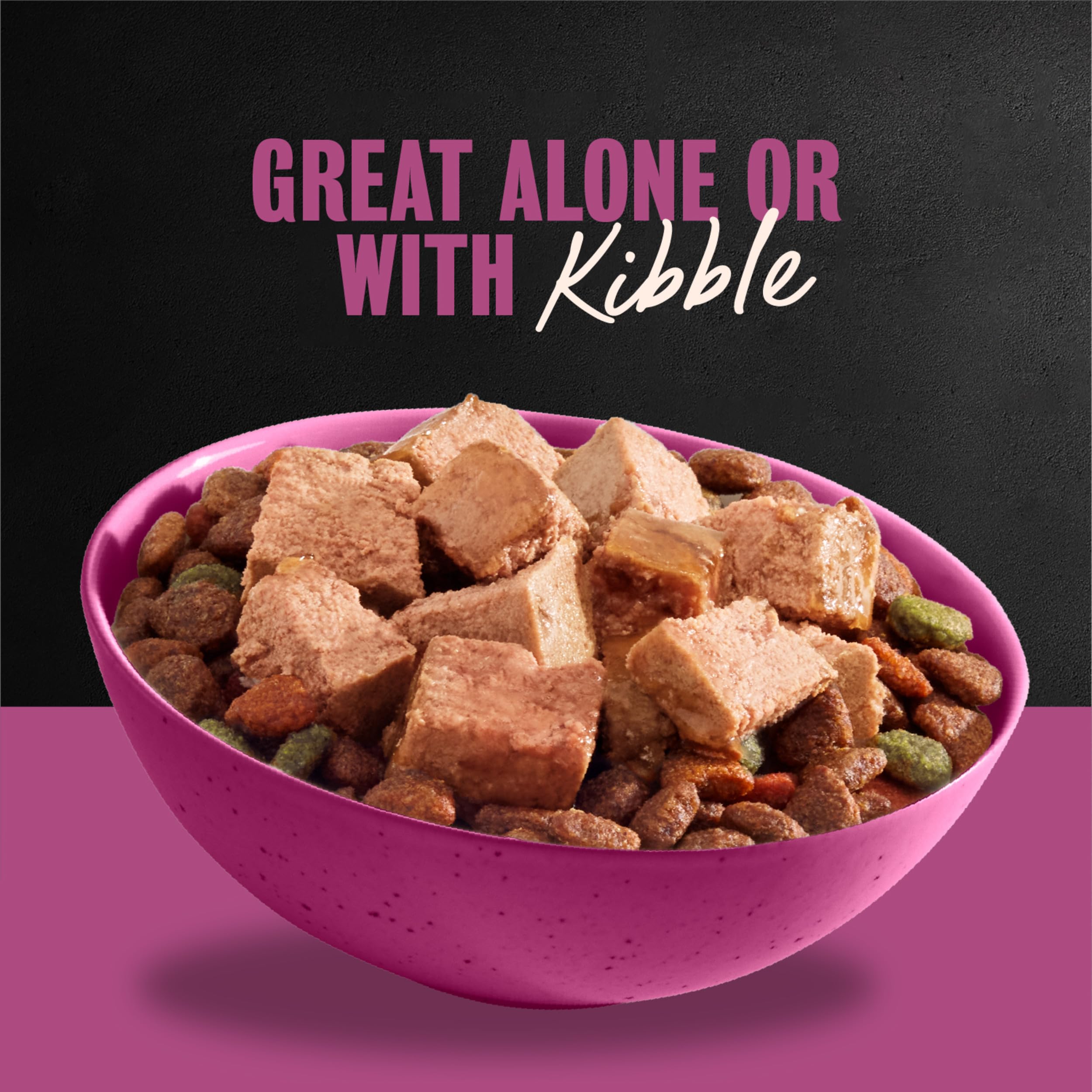 Cesar Classic Loaf wet dog food tray shown with its easy peel-away seal.