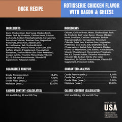 Cesar wet dog food served as a topper on dry dog food.