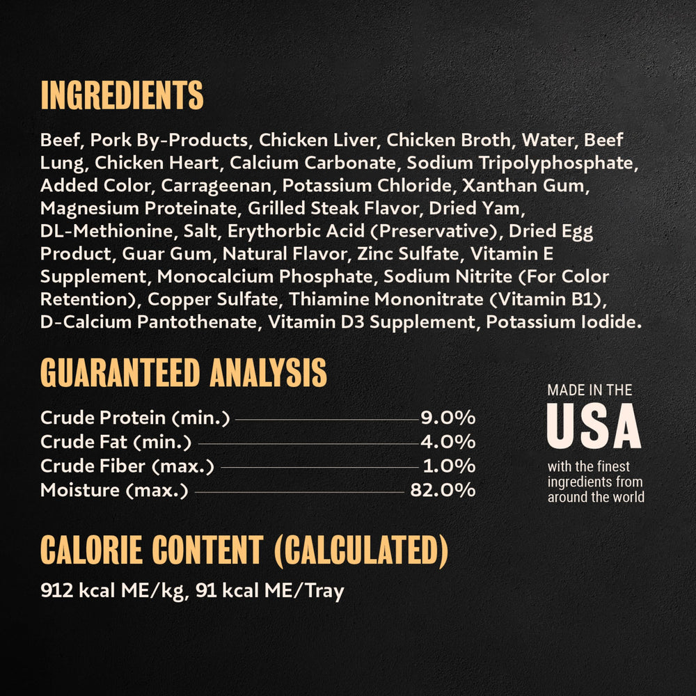 Cesar wet dog food shown with its slow-cooked loaf texture.