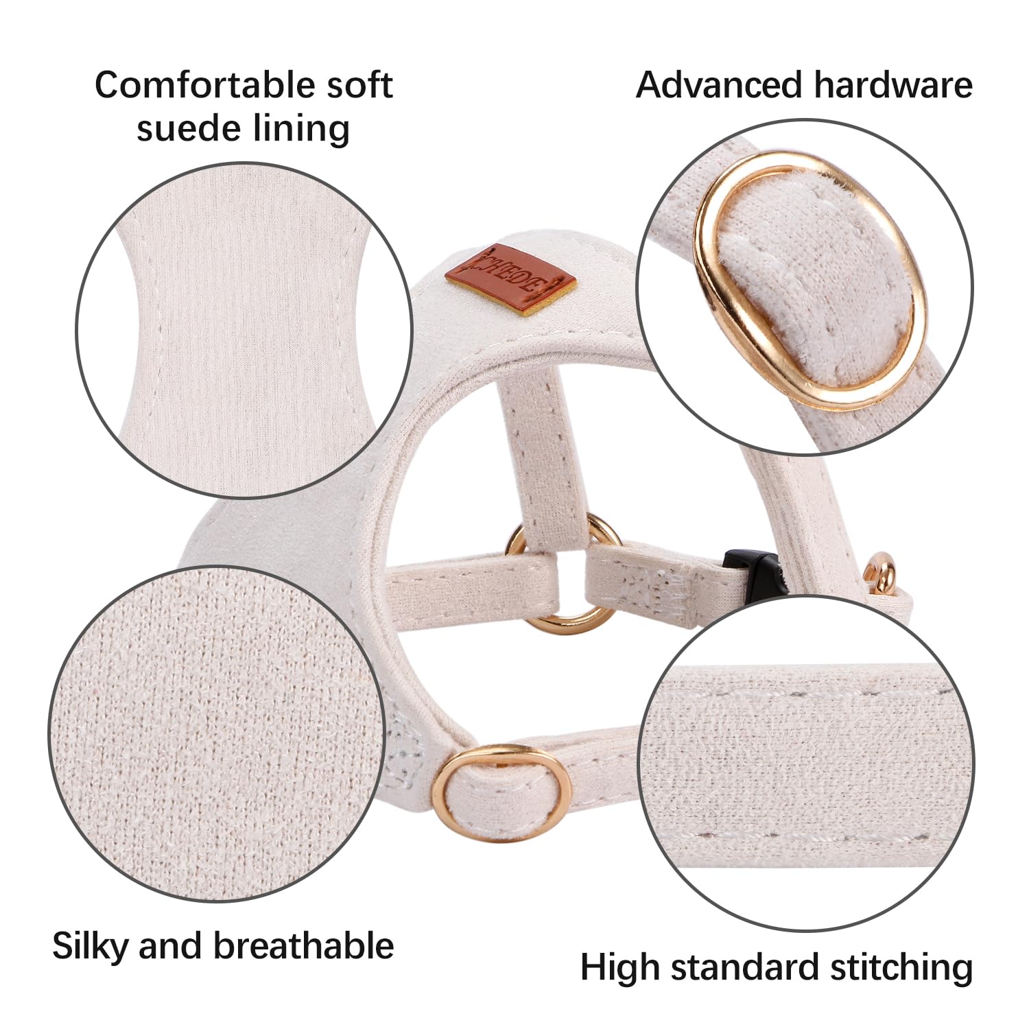 CHEDE multifunction dog leash shown with its adjustable length feature.