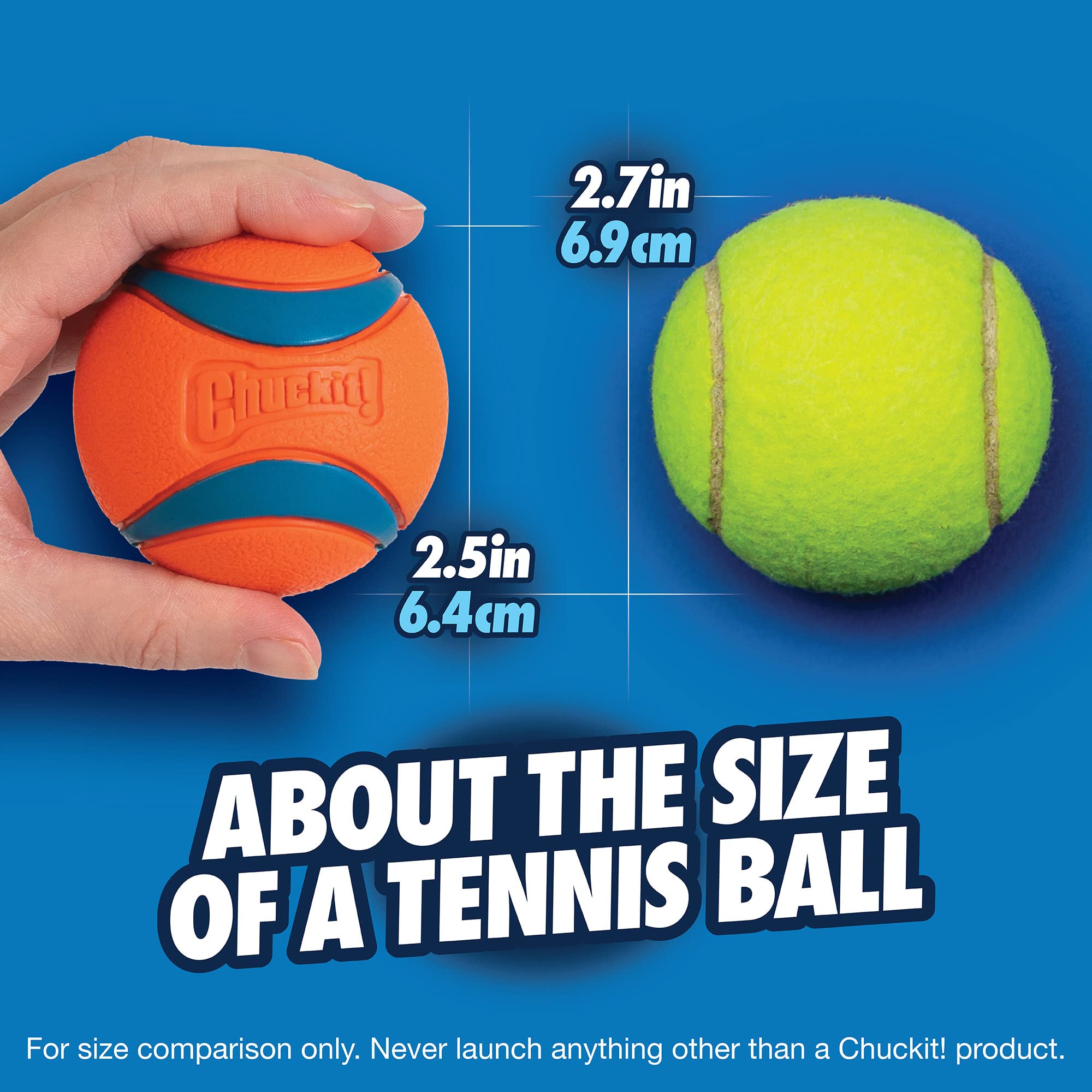 Chuckit! Ultra Ball floating during water play.
