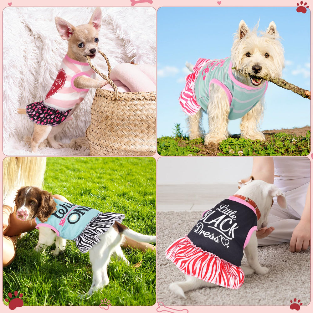 Clysee pet dress set shown from an alternate angle.