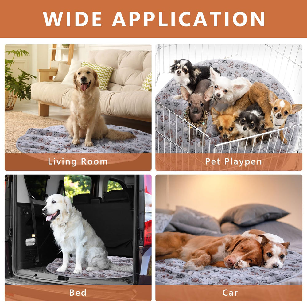 Clysee whelping pad placed inside a dog crate for pet-area protection.