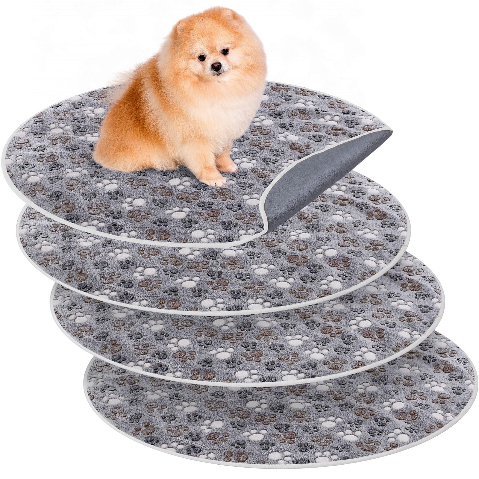 Clysee whelping pad shown from the front in grey.