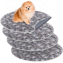 Clysee whelping pad shown from the front in grey.