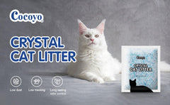 COCOYO crystal cat litter value pack with four separate bags.