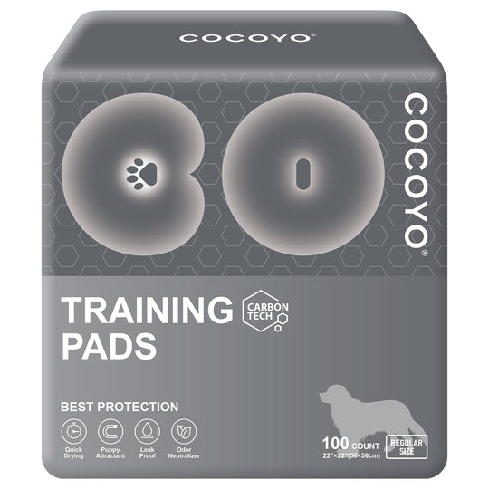 COCOYO Dog Training Pads shown from the front with their square pad shape.