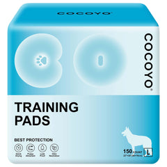 COCOYO Dog Training Pads shown with the value pack packaging.