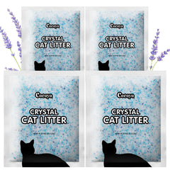 COCOYO lavender crystal cat litter shown from the front.