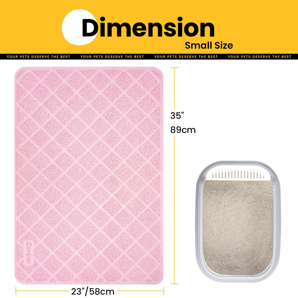 Conlun Cat Litter Mat close-up showing its tight grid mesh.