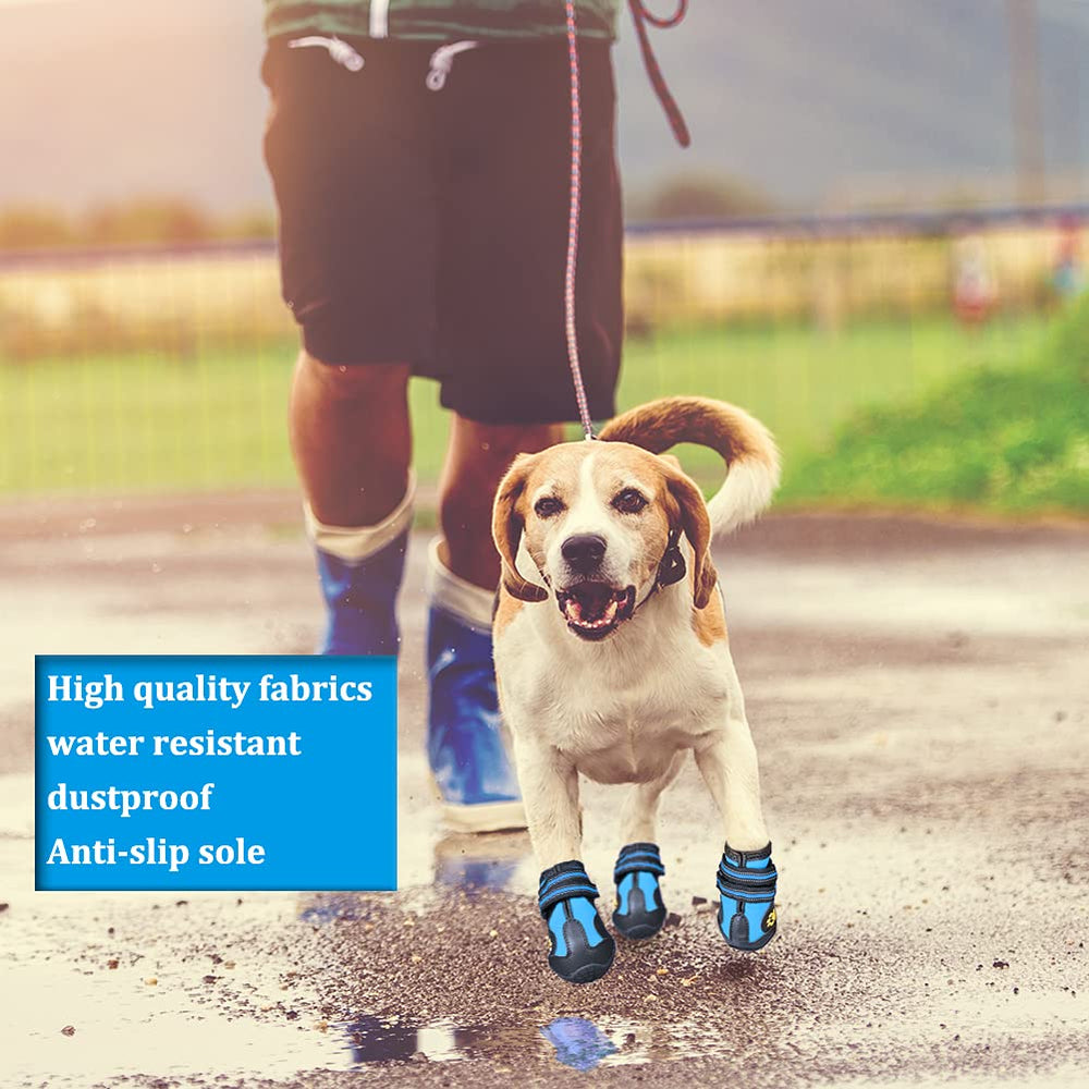 CovertSafe& dog boots displayed as a four-piece set.