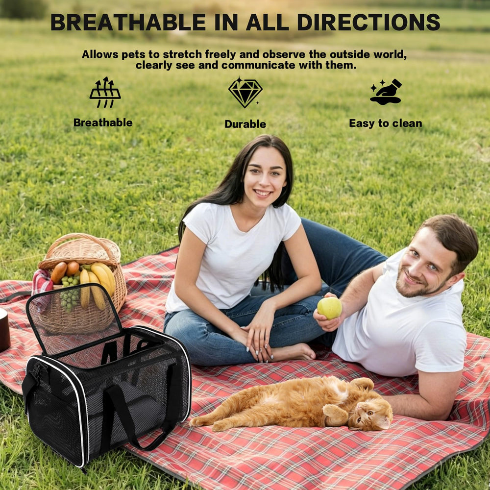 Removable fleece padding inside the CRKOIAXEP soft-sided pet carrier.