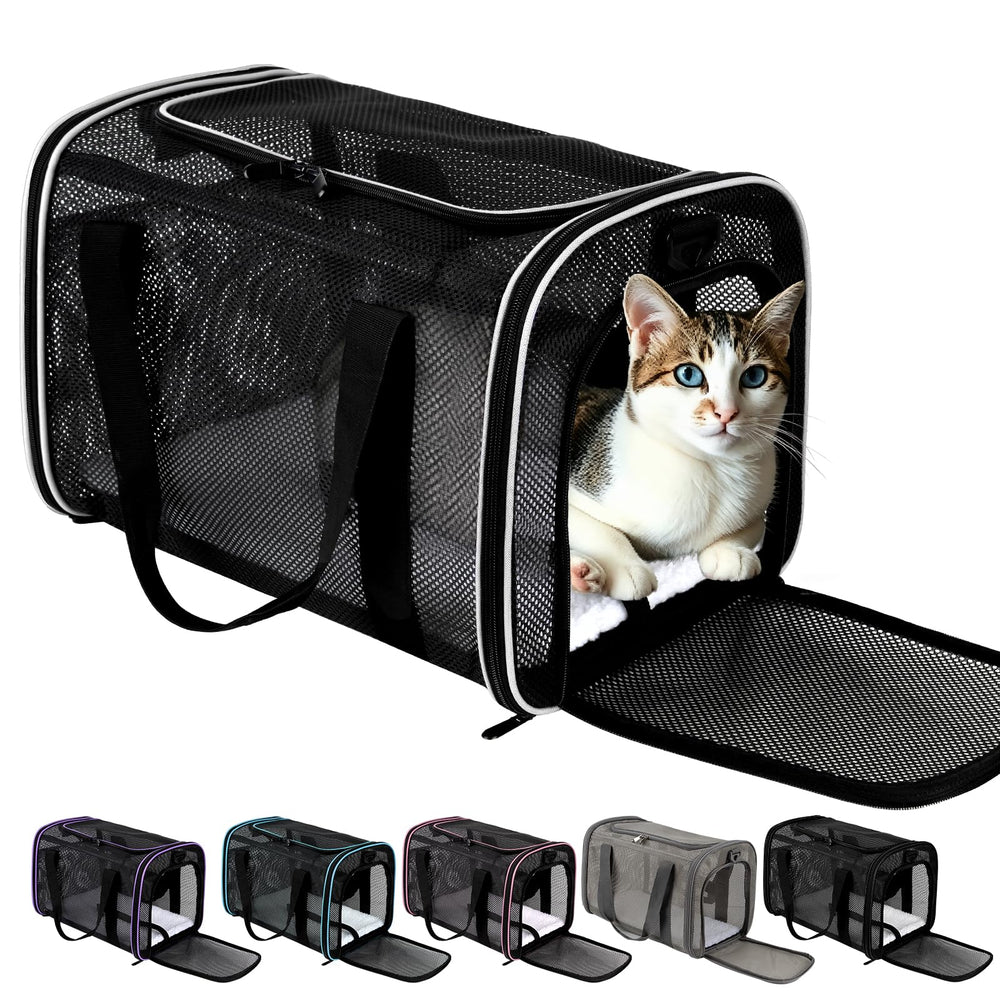 Small and medium size options for the CRKOIAXEP soft-sided pet carrier.