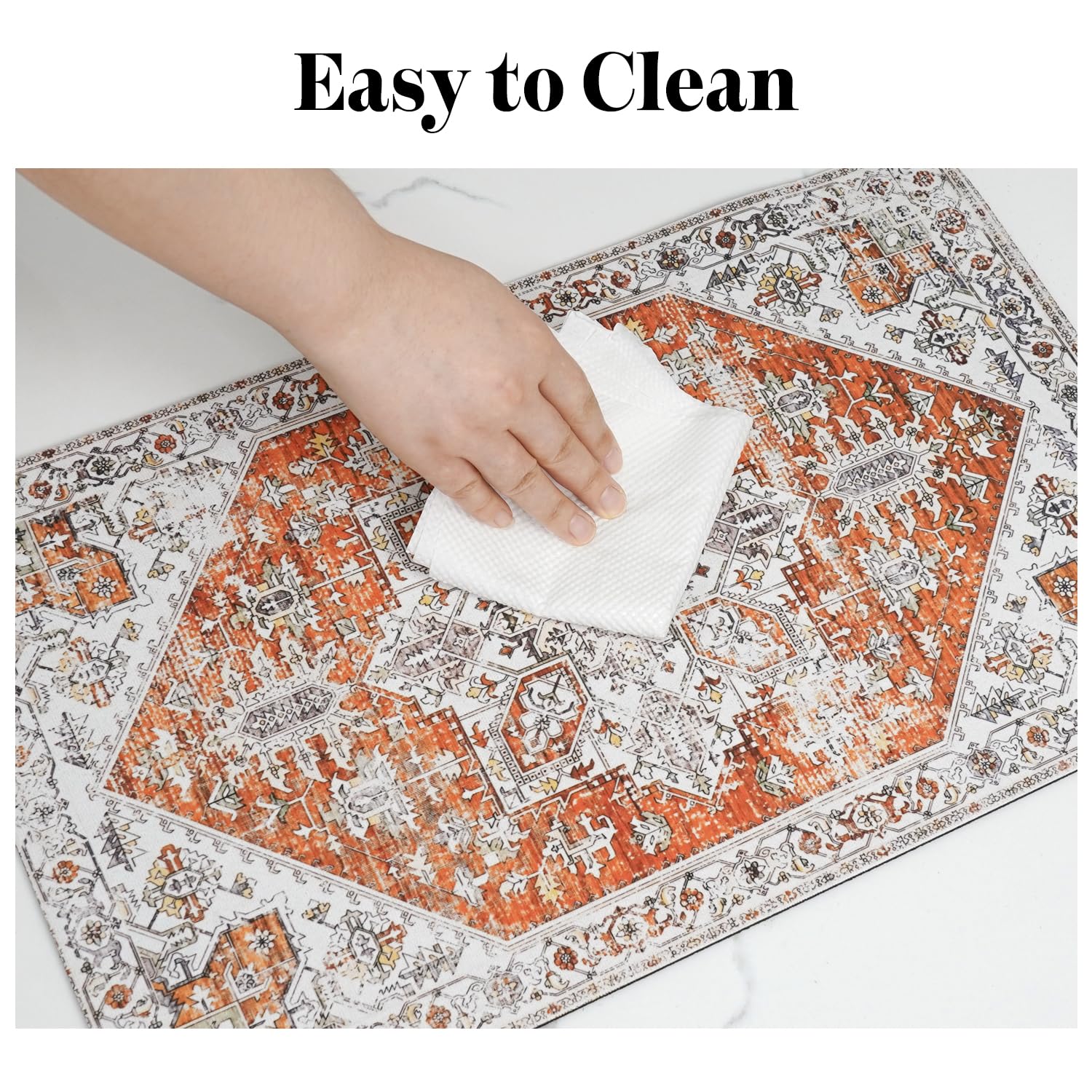 Cuslnox pet feeding mat being rinsed for a deeper clean.