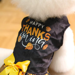 CuteBone dog dress shown from the back.