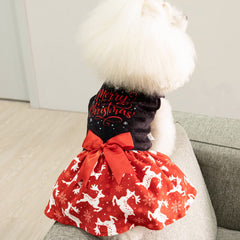 CuteBone dog dress shown as a pullover outfit for a small dog.