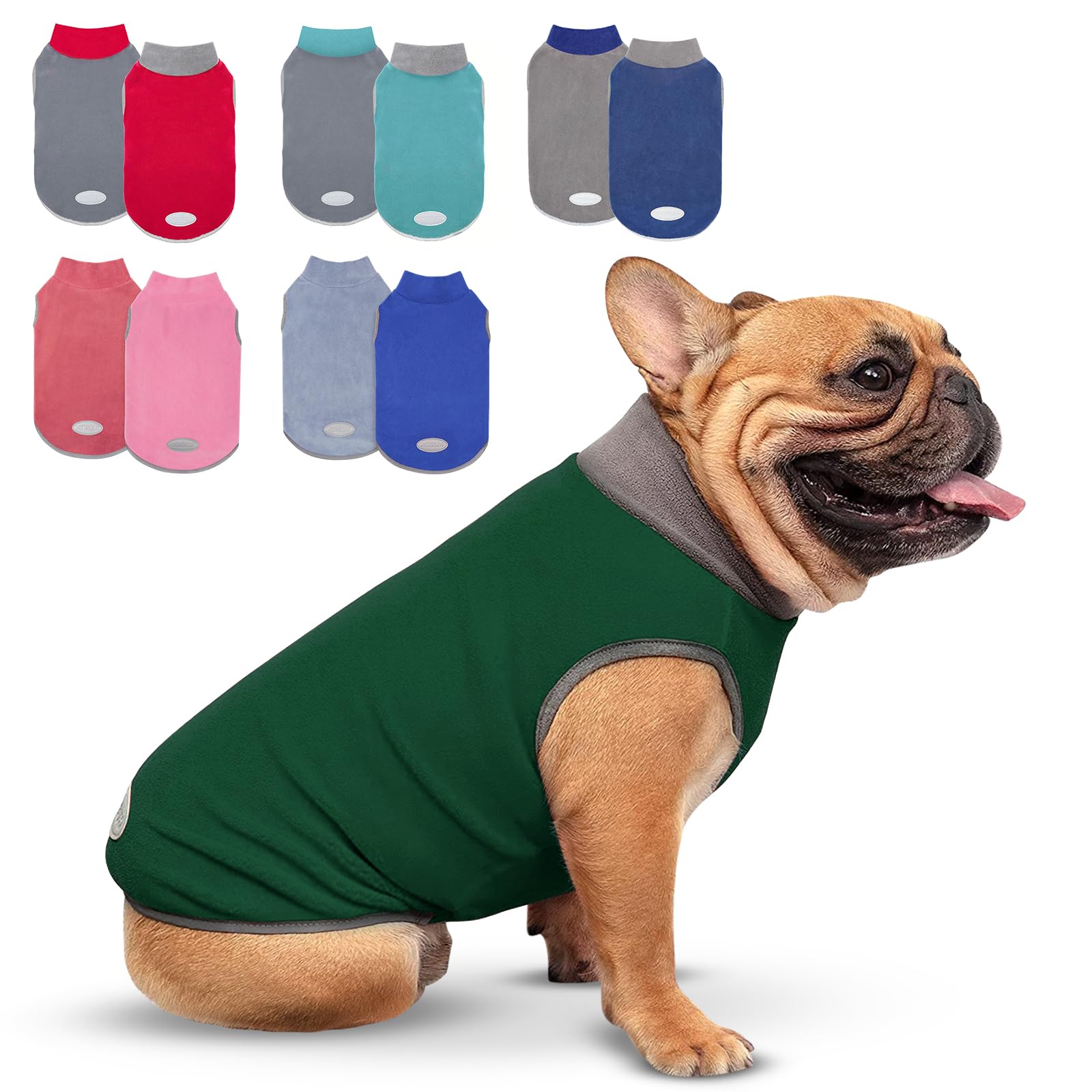 cyeollo dog sweater shown from the front in its pullover style.