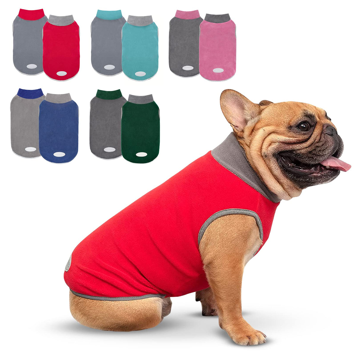 Cyeollo dog sweater shown from the front.