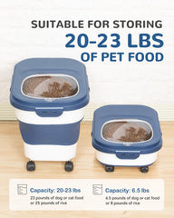 DDMOMMY collapsible pet food container shown folded.