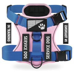 Demigreat Service Dog Harness shown from the front with its vest shape and attachment points.