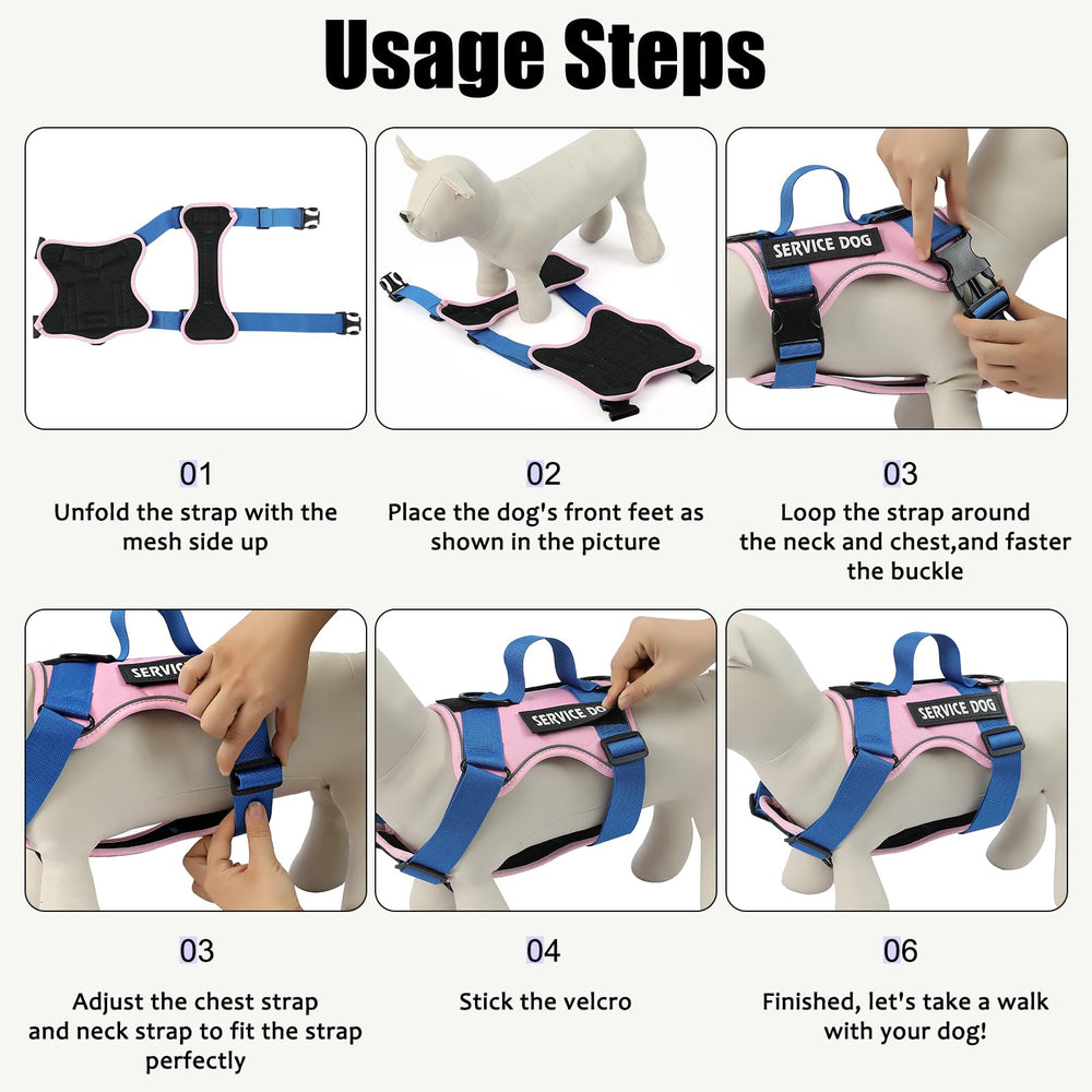 Demigreat Service Dog Harness detail showing the mesh inner layer.