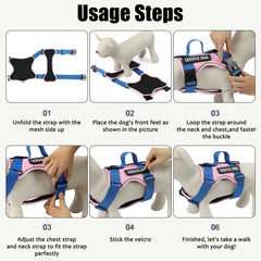 Demigreat Service Dog Harness detail showing the mesh inner layer.