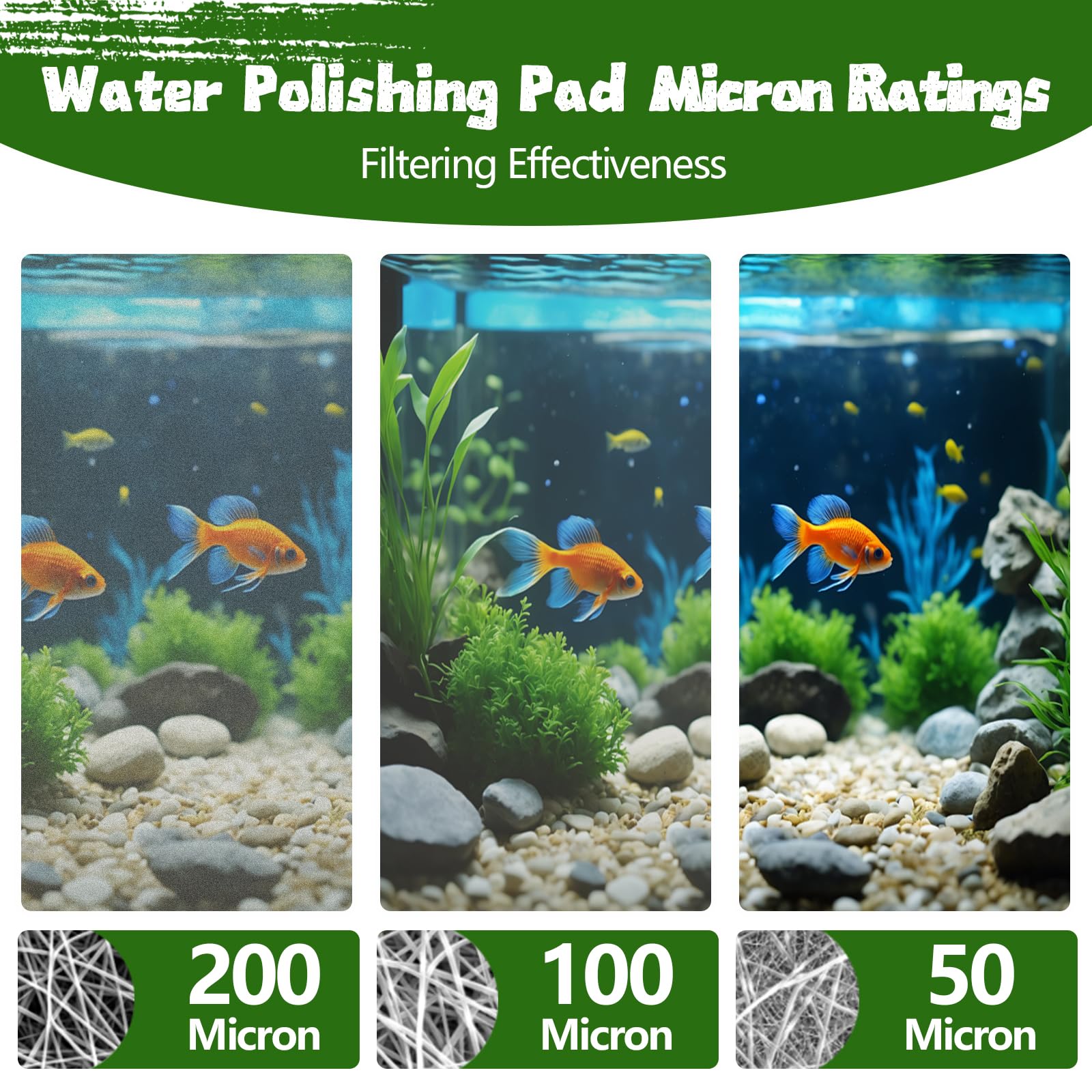 Demiwise Aquarium Polishing Filter Pad used in a reef aquarium filter.