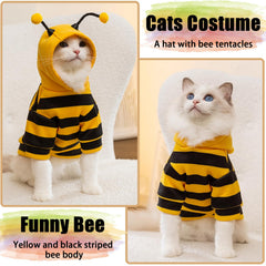 DENTRUN cat sweater showing its front-leg sleeves.