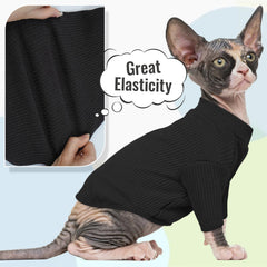 DENTRUN Hairless Cat Shirt showing its two front-leg sleeves.