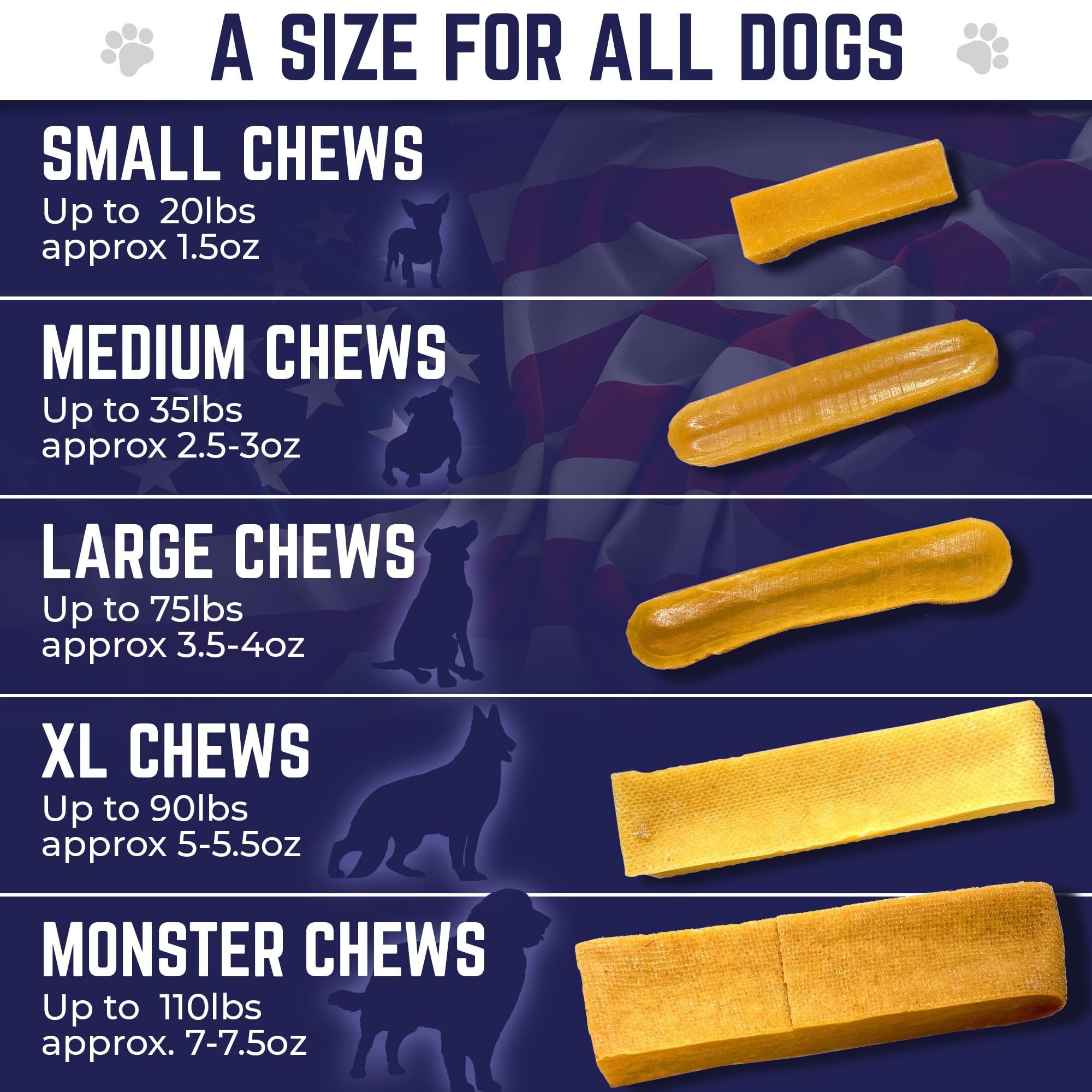 Devil Dog Pet Co Himalayan Yak Chew shown as a dog’s extended chew treat.