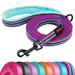Didog dog leash shown in a full front view in Mixed-Blue.