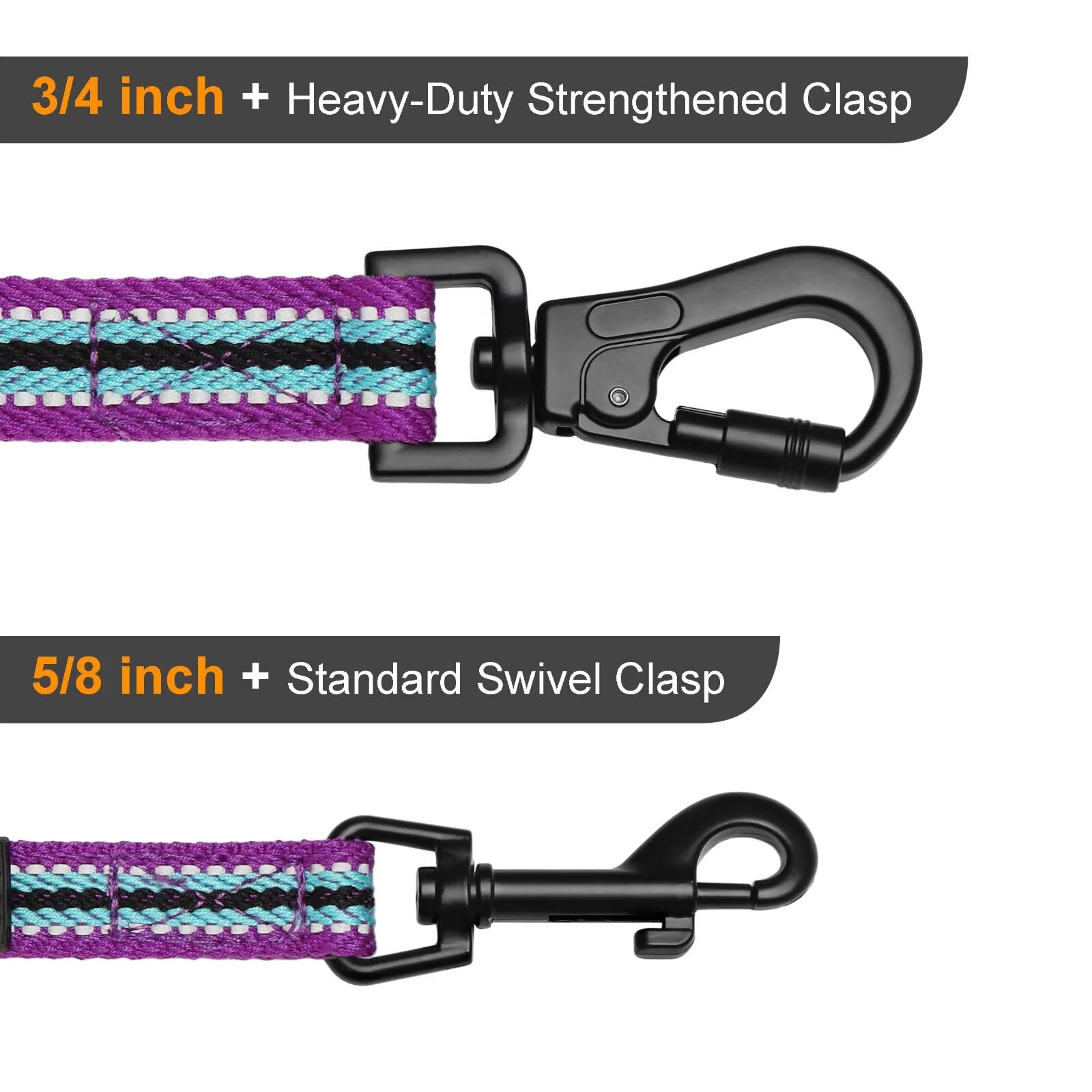 Didog dog leash handle showing its built-in D-ring.
