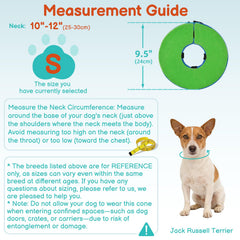 Didopet dog cone detail showing its adjustable strap and quick-release buckle.