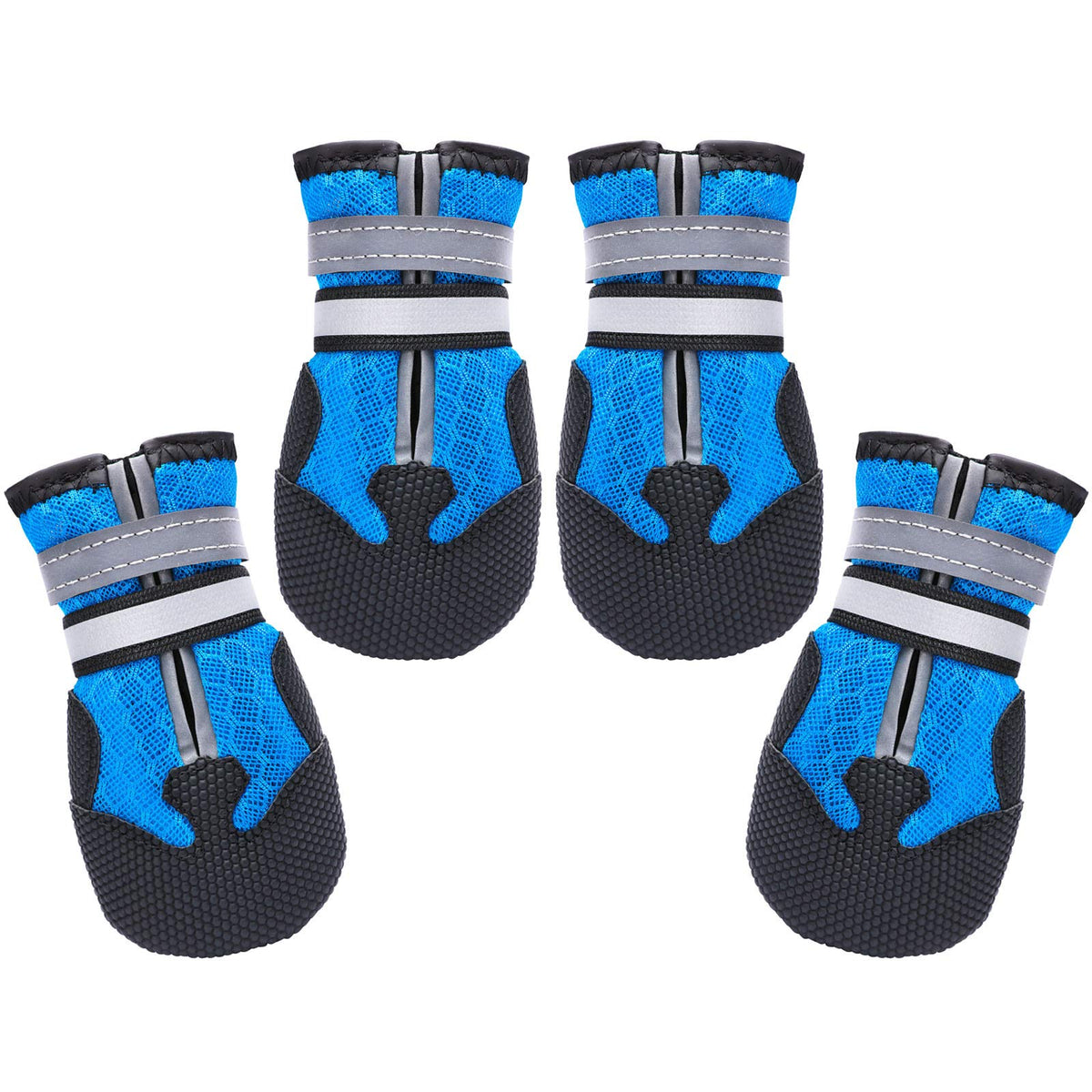 Dimicoo dog boots shown from the front as a complete pair.