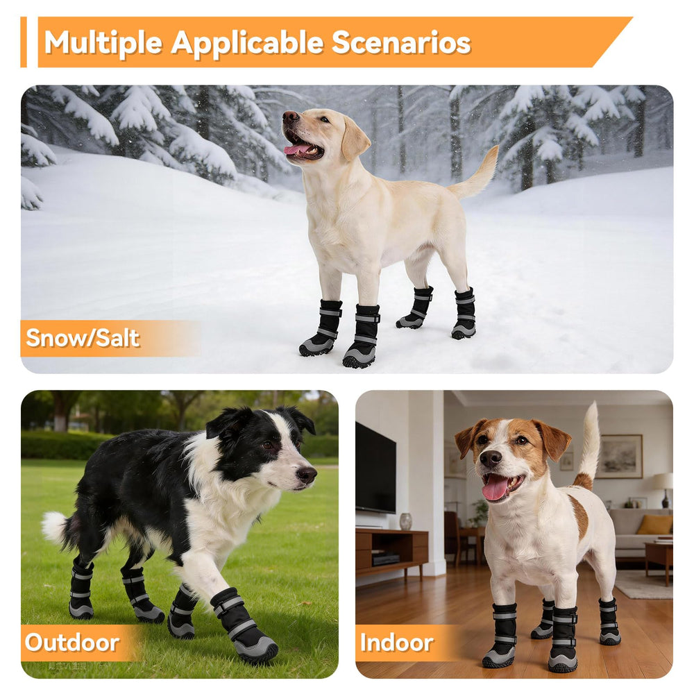 Dimicoo dog boots shown from below to display the anti-slip rubber sole.
