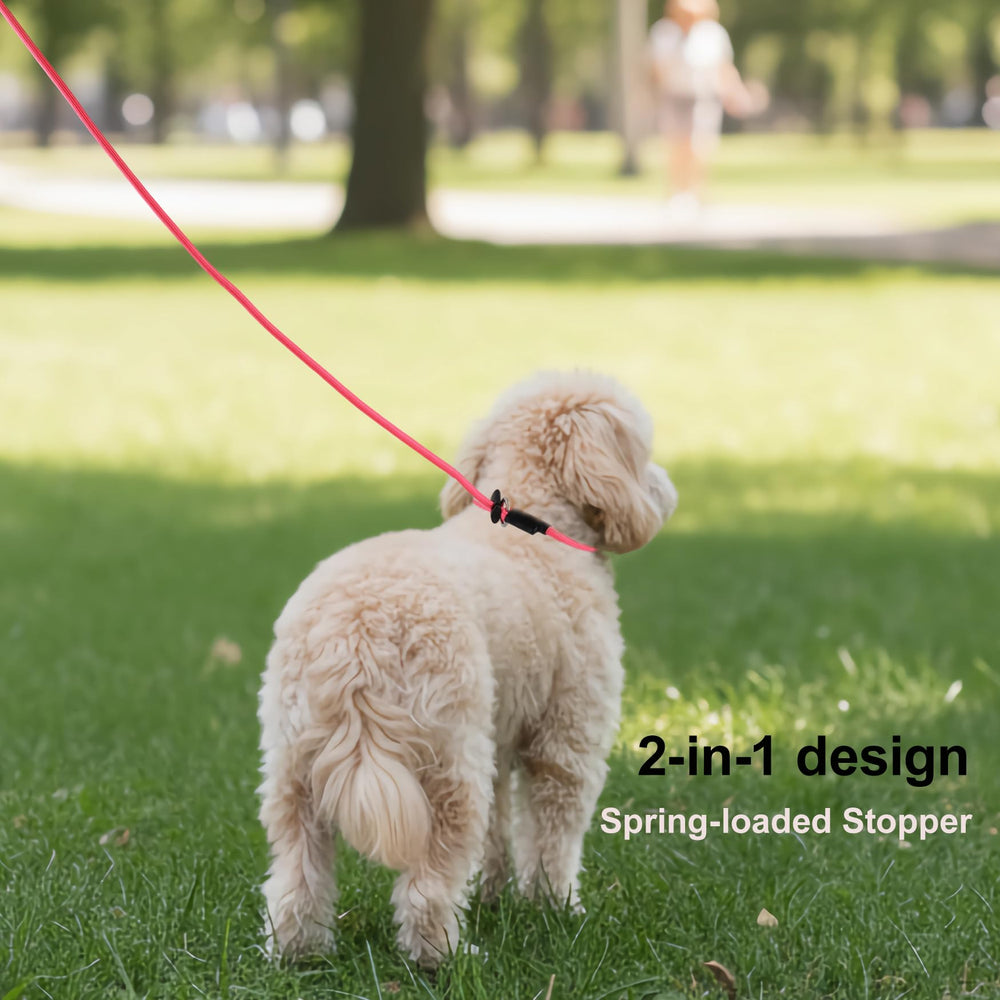 DISCPETSEC slip lead dog leash shown with its available length options.