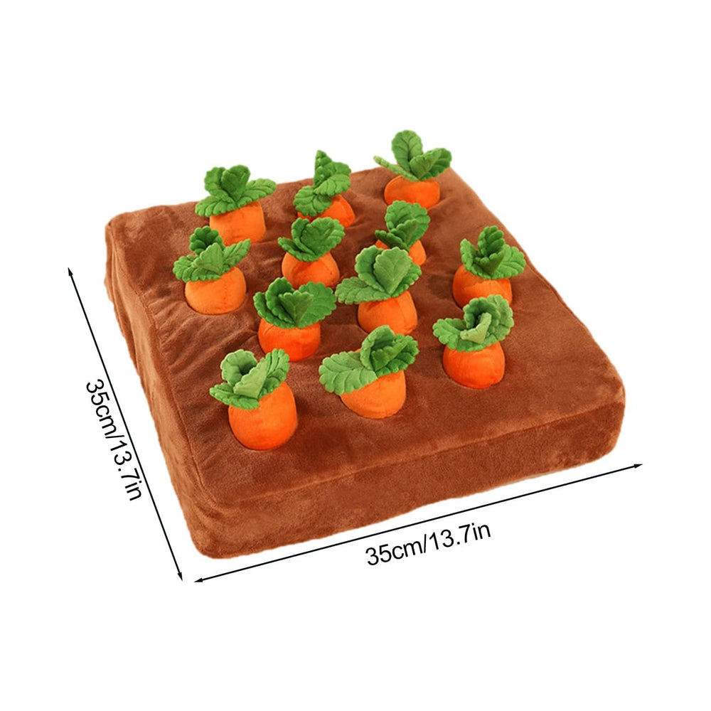 DIYGIFF carrot snuffle mat with its removable pad shown separately.