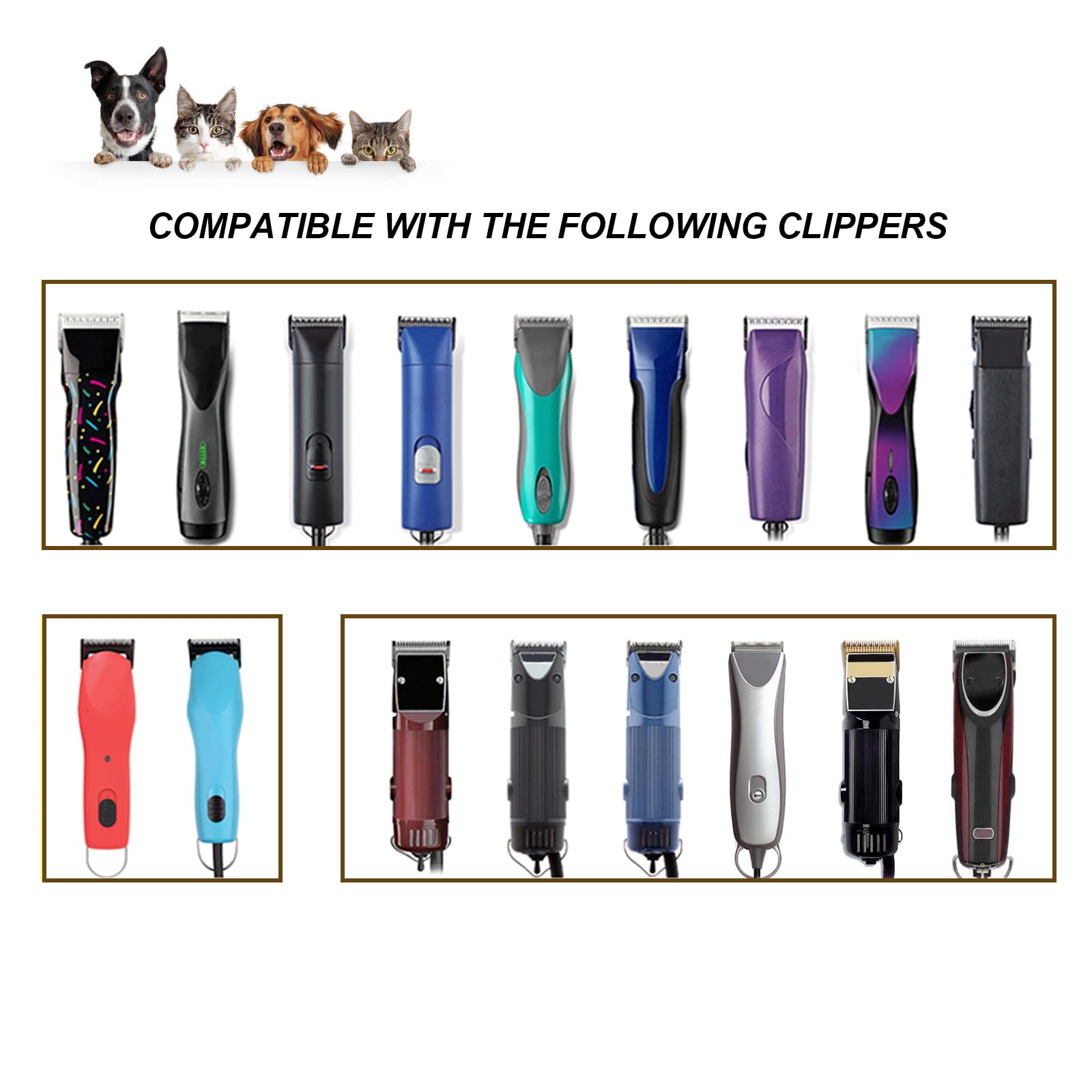 DODAER #15 dog clipper blade 440C stainless-steel comb component.