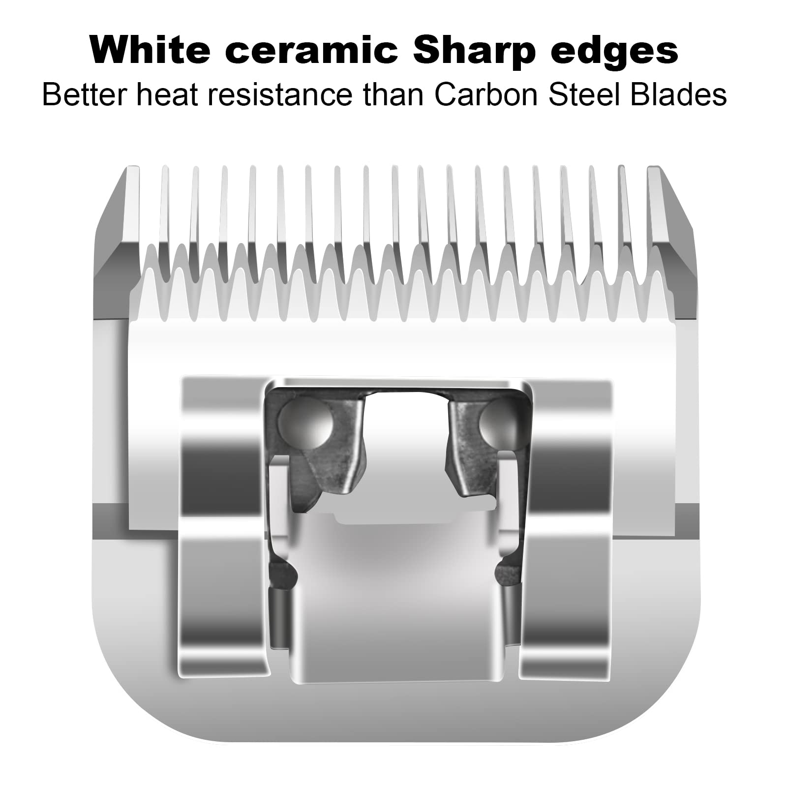 DODAER #15 dog clipper blade titanium-coated ceramic shear component.