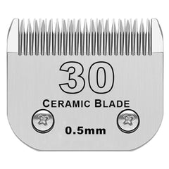 DODAER ceramic pet clipper blade shown from the front.