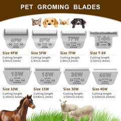 DODAER dog grooming blade close-up showing the comb teeth.