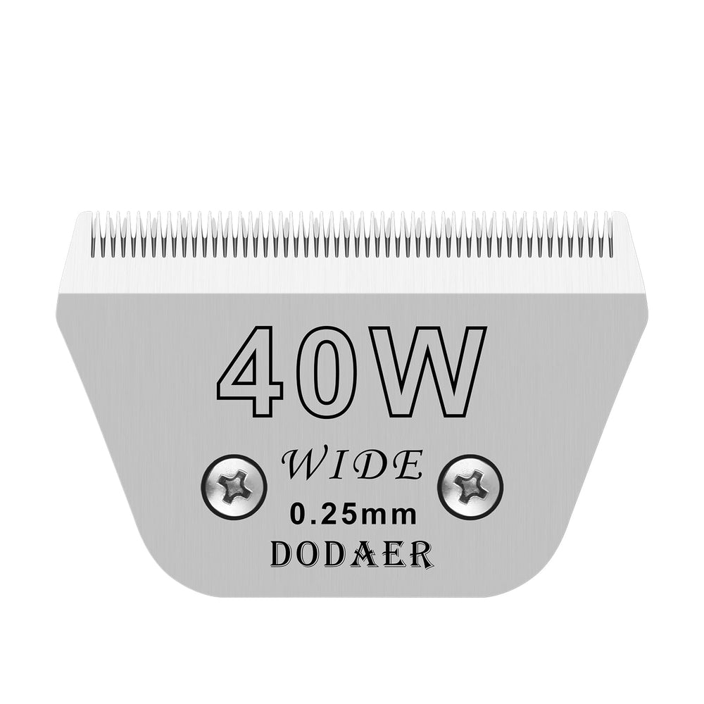 DODAER dog grooming blade shown from the front.