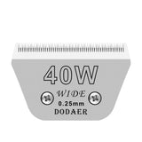 DODAER dog grooming blade shown from the front.