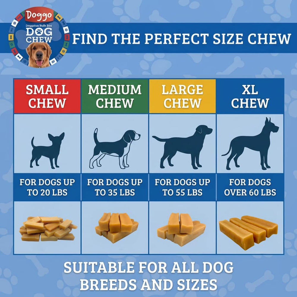 An alternate view of a Doggo Dog Chew Himalayan yak cheese chew.