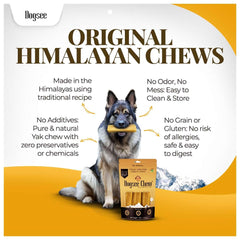 Dogsee Himalayan Yak Cheese Chews shown in a close-up detail view.