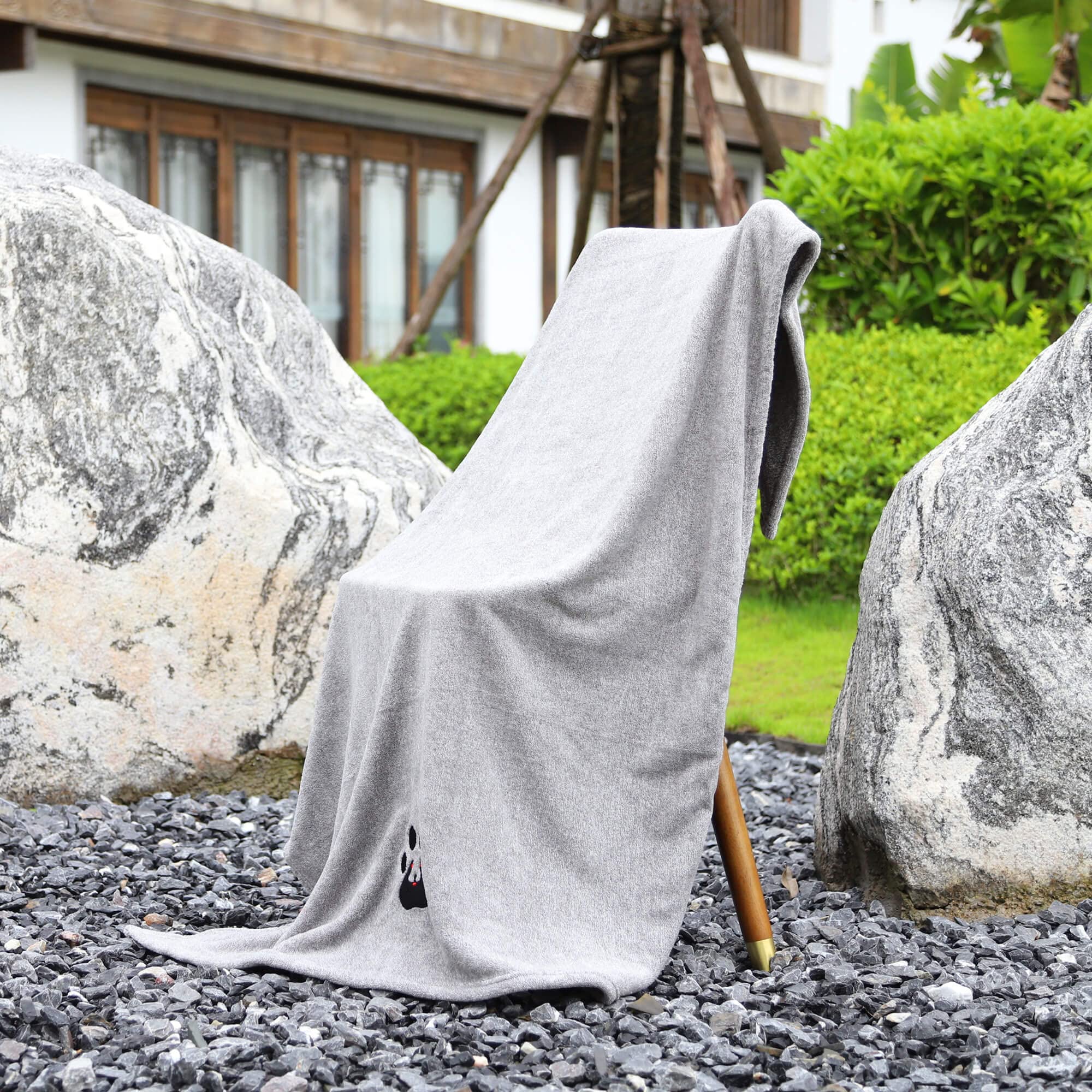 Dogvingpk dog towel shown for travel and outdoor use.