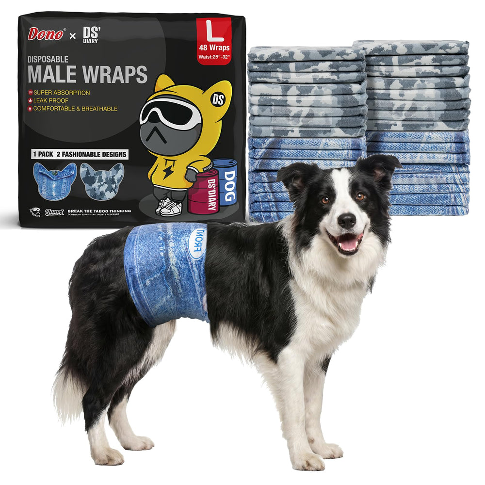 Dono male dog diapers shown from the front.